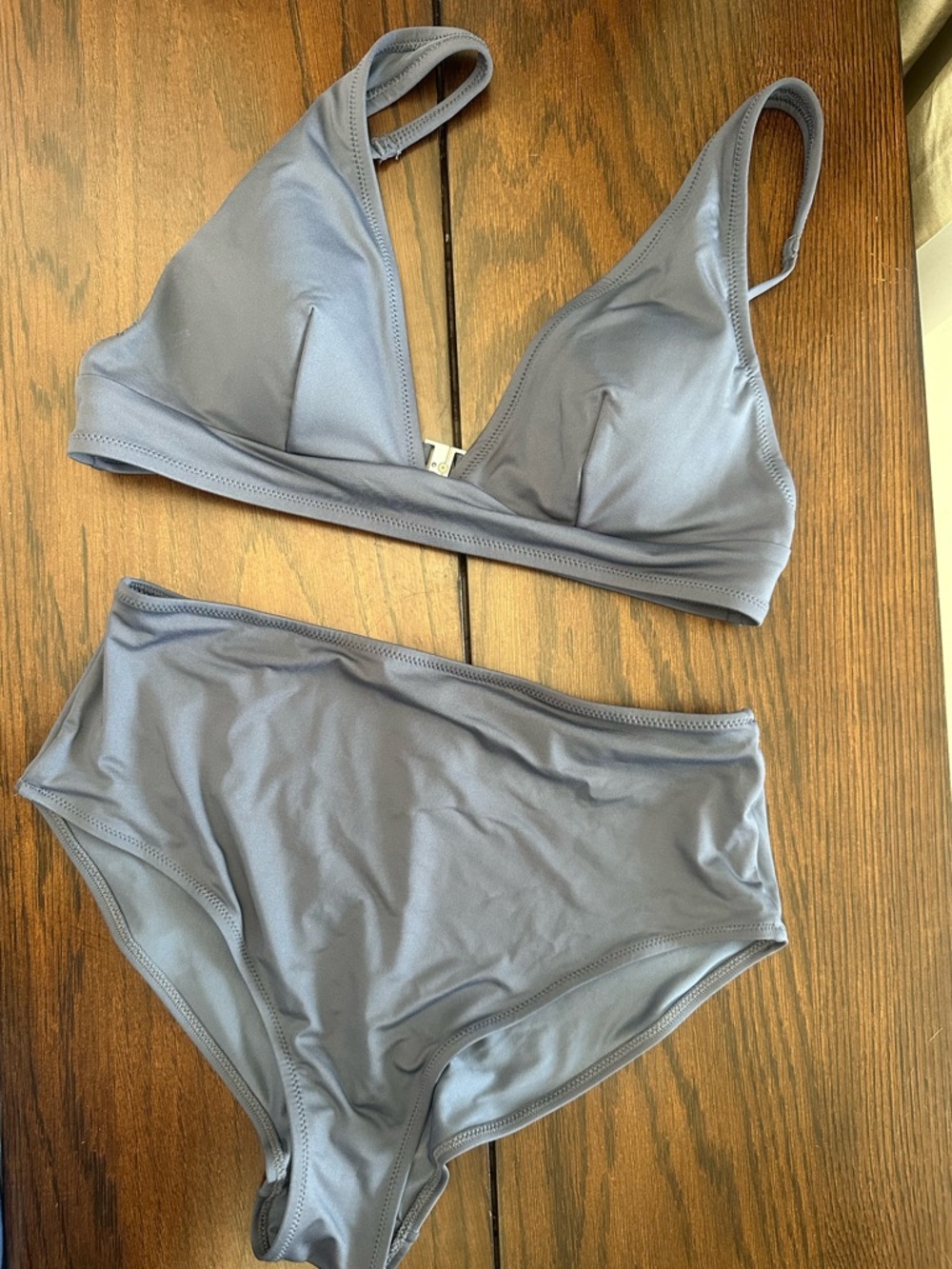 H&M Dusty Blue Bikini Set M